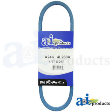 A & I PRODUCTS Aramid Blue V-Belt (1/2" X 26" ) 12" x4" x0.5" A-A24K